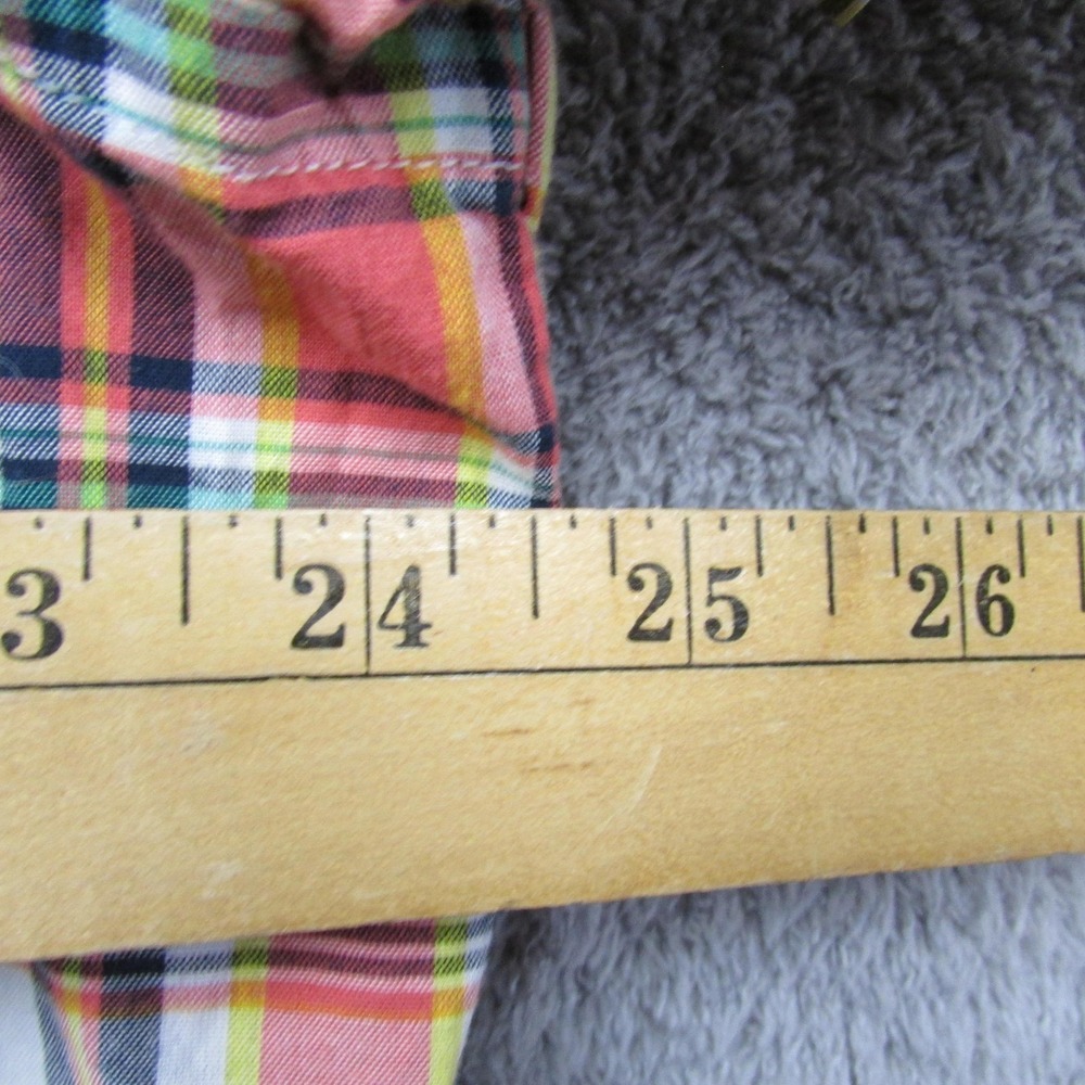 Black Brown 1826 Shirt Mens XL Multicolor Plaid Short Sleeve Button Front Casual - Picture 9 of 10